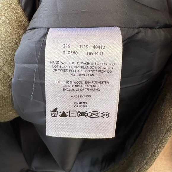 Columbia Wool Blend Jacket Womens Size Medium Green Mid-Weight Lined - Picture 6 of 8